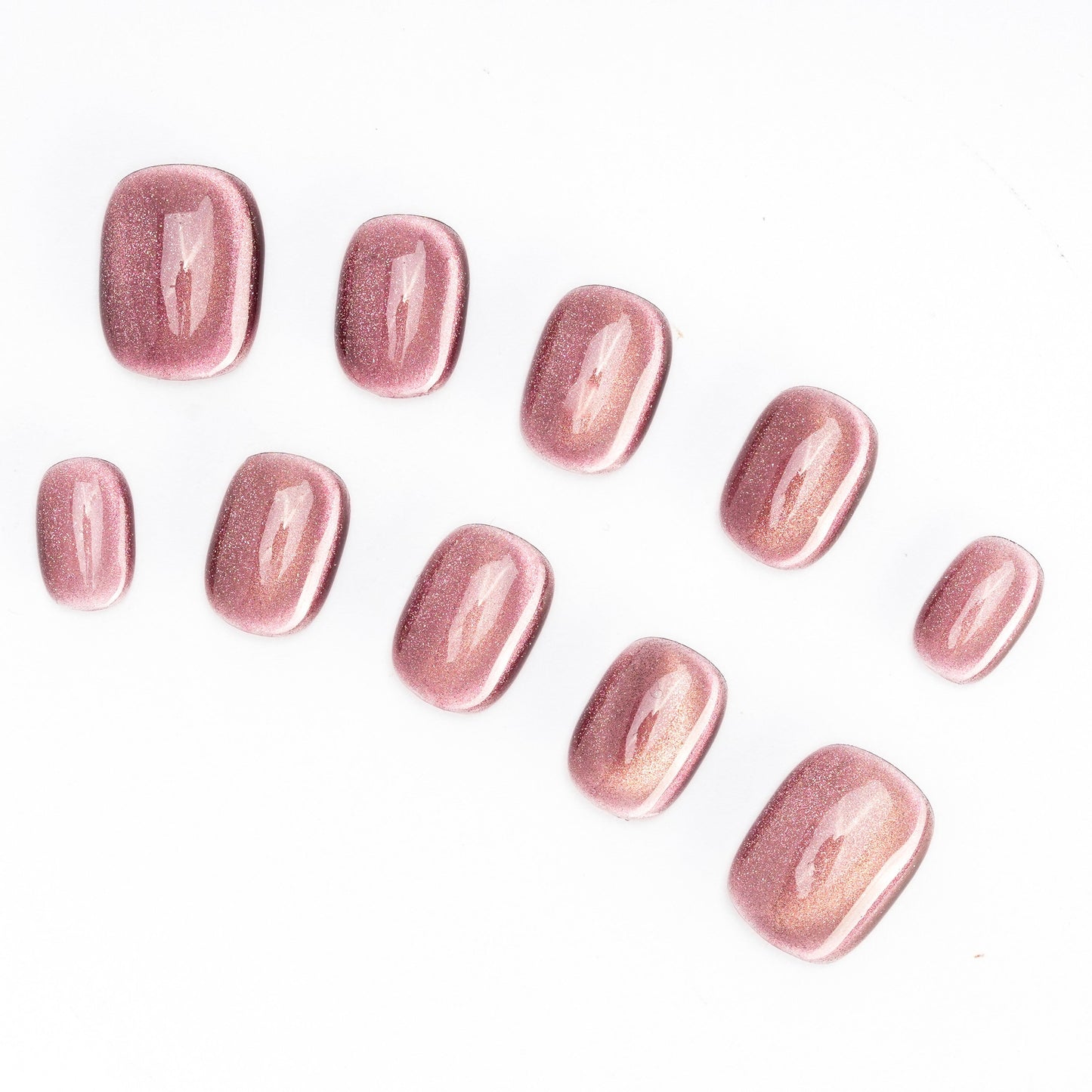 FASHION NAIL DFY-057 マグネットネイル アーモンド/ラウンド選択可能 ミディアム ショート テラコッタカラー系 秋 冬 重複利用