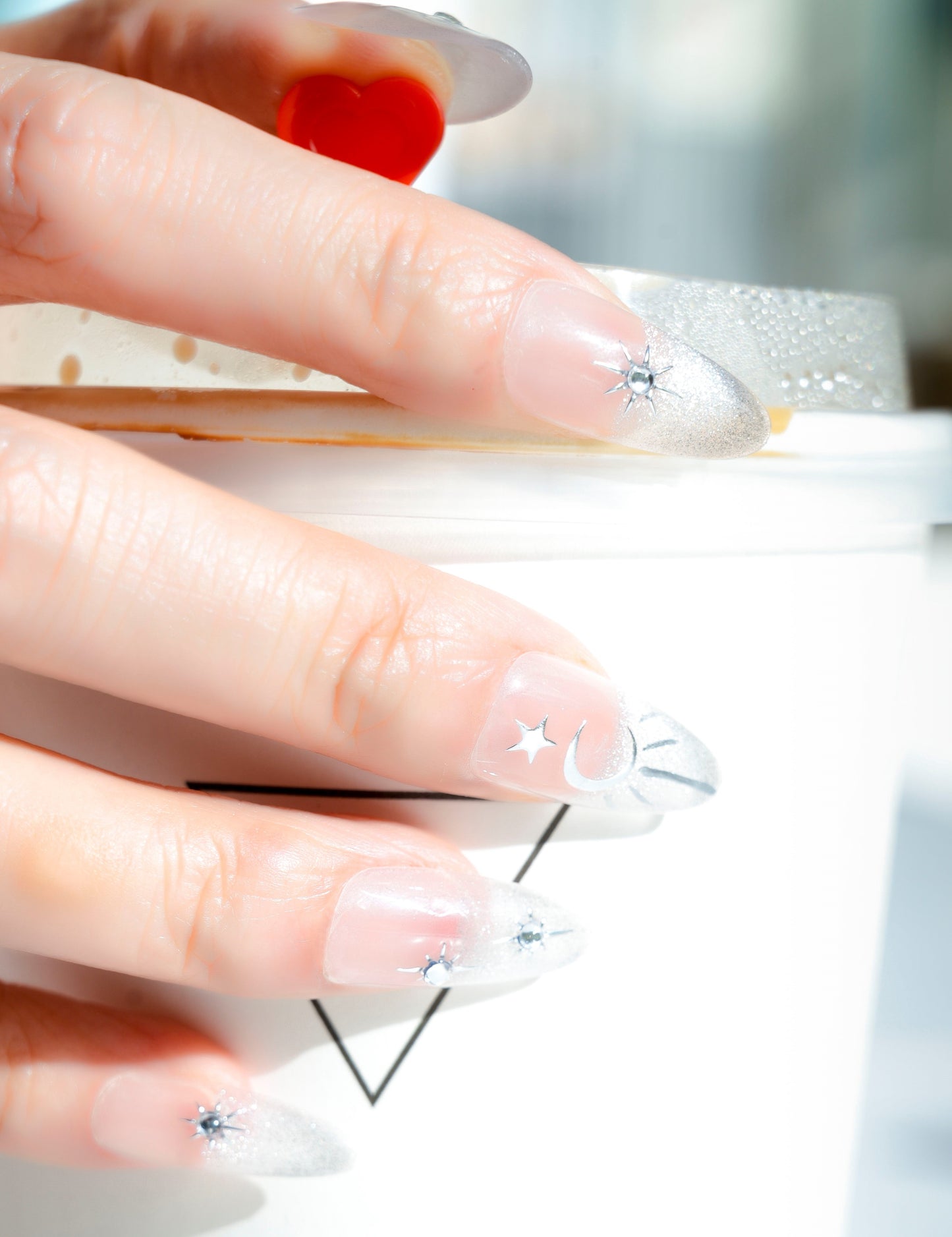 FASHION NAIL DTY-007 ネイルチップ オーバル ショート ホワイト系 春 夏 重複利用可能