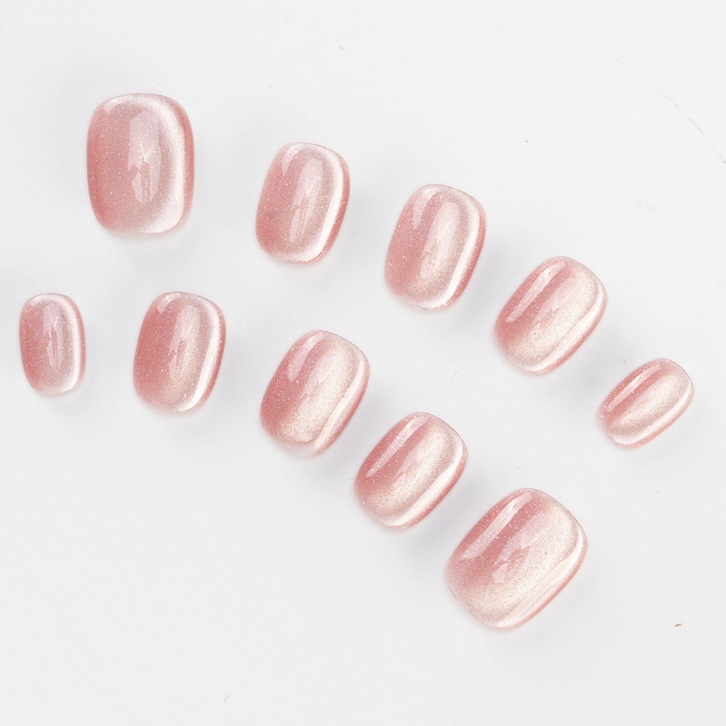 FASHION NAIL DFY-060 マグネットネイル ラウンド ショート ピンク系 春 重複利用可能