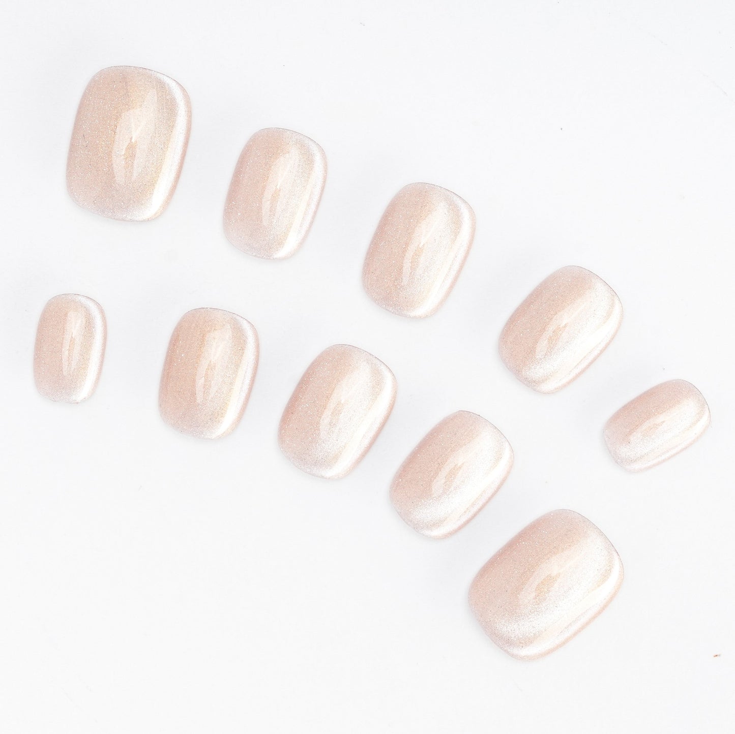 FASHION NAIL DFY-068 マグネットネイル ラウンド ショート ヌーディーカラー系 秋 重複利用可能