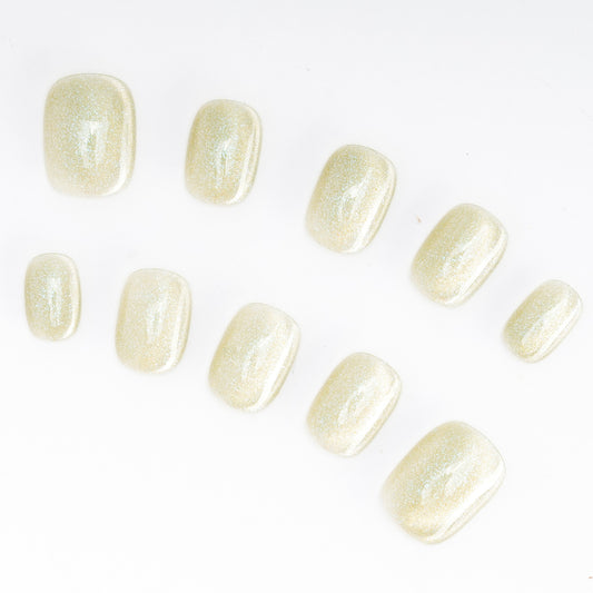 FASHION NAIL DFY-072 マグネットネイル ラウンド ショート グリーン系 重複利用可能