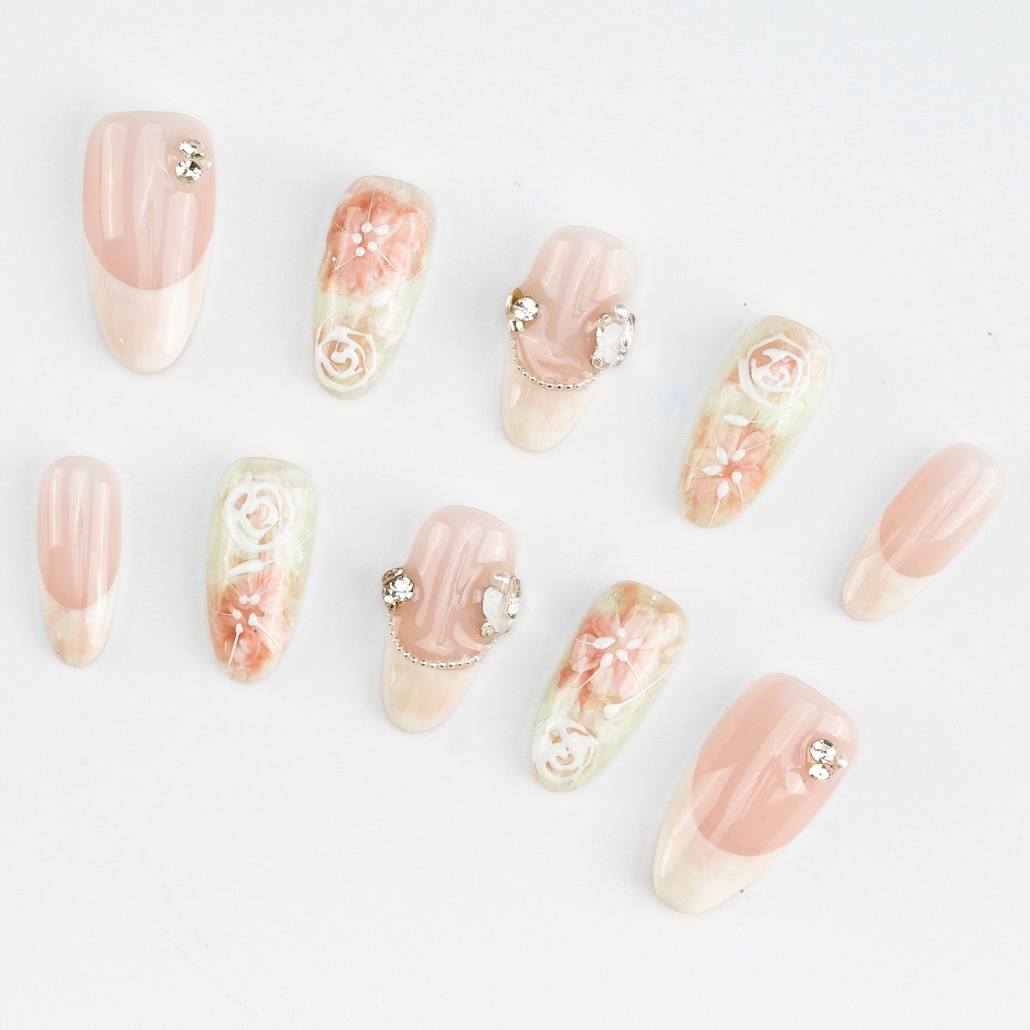 FASHION NAIL ZTY-002 ネイルチップ オーバル ミディアム ヌーディーカラー系 春 重複利用可能 セール商品